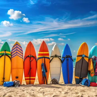 surfboards-beach