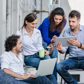 People working together